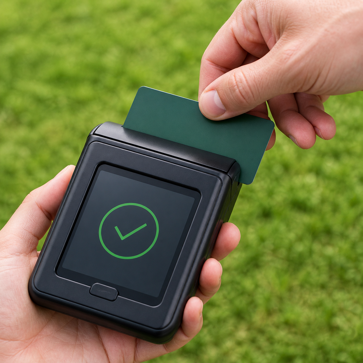 Credit card payment for affordable lawn mowing service
